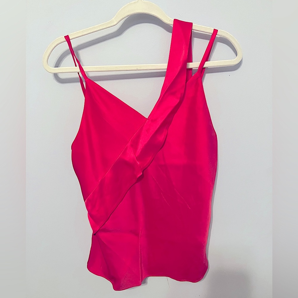 Helmut Lang Pink Double Sash Slip Top EUC